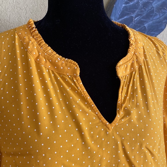 Talbots Polka Dot Blouse - Picture 4 of 9